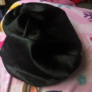 Hoka Black Satin-Style Bucket Hat